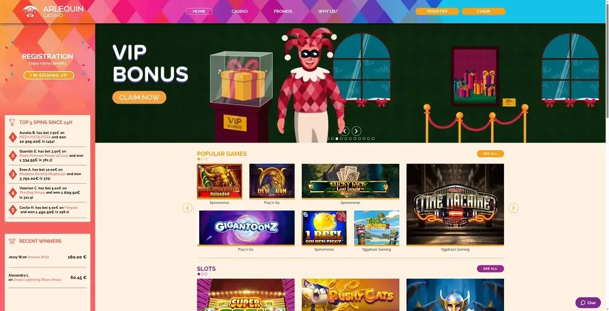 Arlequin Casino screenshot
